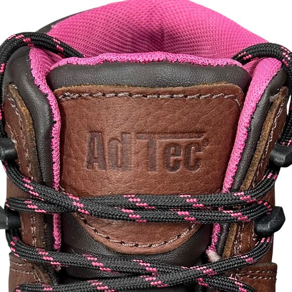 AdTec NWOB Women's Brown Waterproof Leather Cap Toe Work Boots Size 7 - Picture 8 of 12